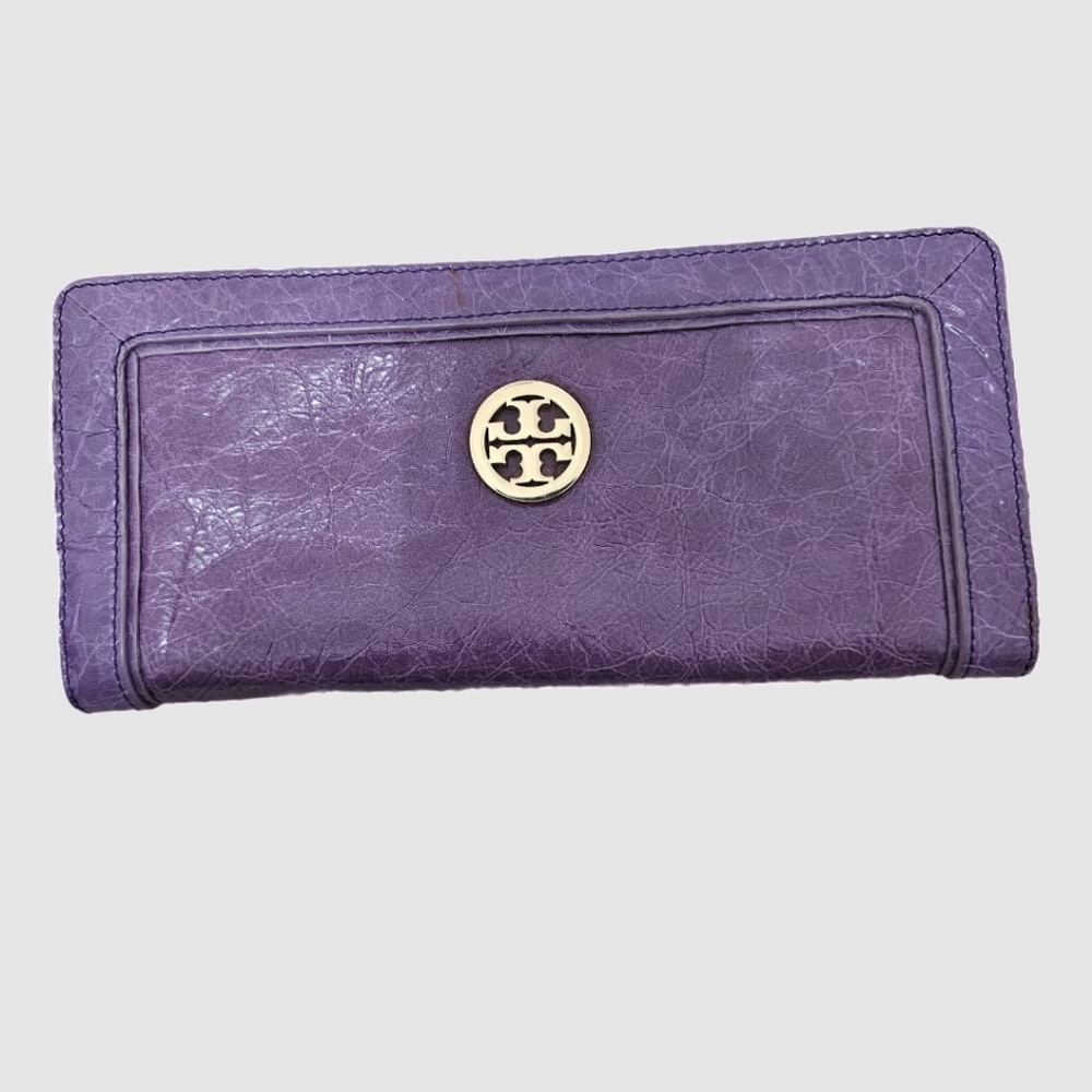 Tory Burch purple  Clutch Tote
